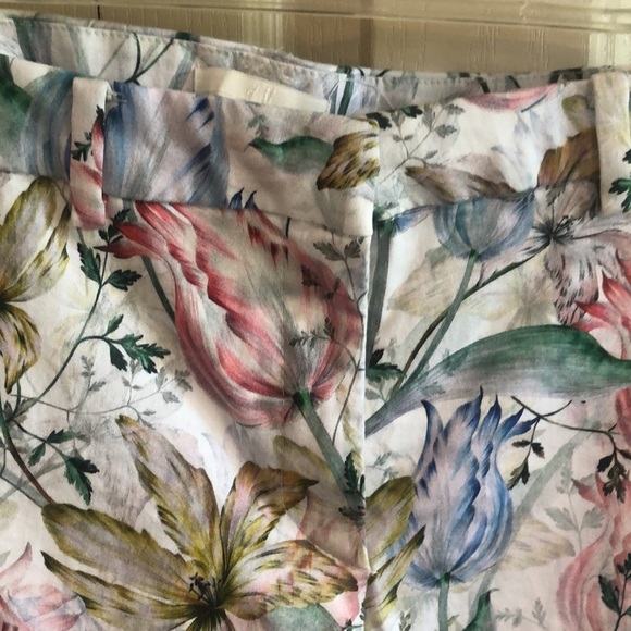 H&M Womans Floral Jeans Size 8 - Picture 3 of 7